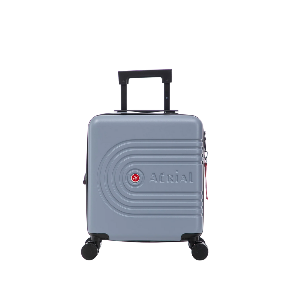 Aerial ABS Under Seat Suitcase Light Blue with Easy Rapid Pocket