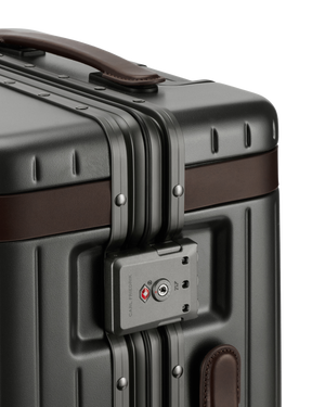 Carl Friedrik The Carry On Grey/Chocolate Suitcase