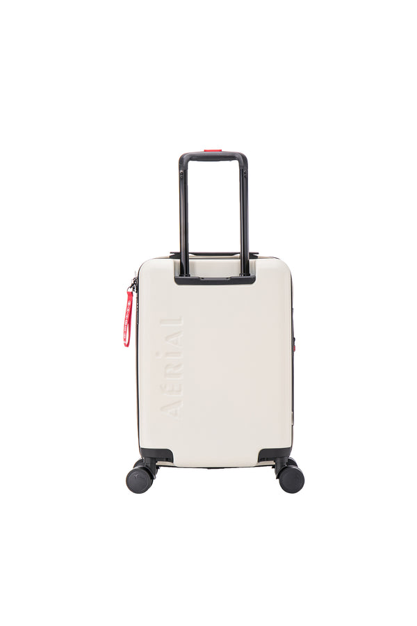 Aerial Multimedia Beige Cabin Suitcase w/Front Pocket