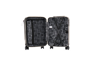Aerial Multimedia Beige Cabin Suitcase w/Front Pocket