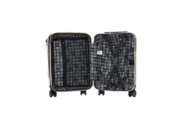 Aerial Multimedia Beige Cabin Suitcase w/Front Pocket