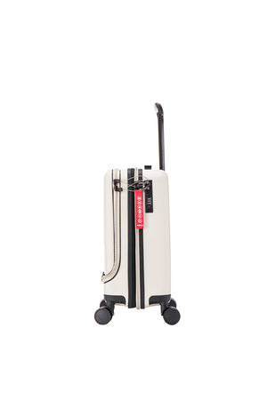 Aerial Multimedia Beige Cabin Suitcase w/Front Pocket