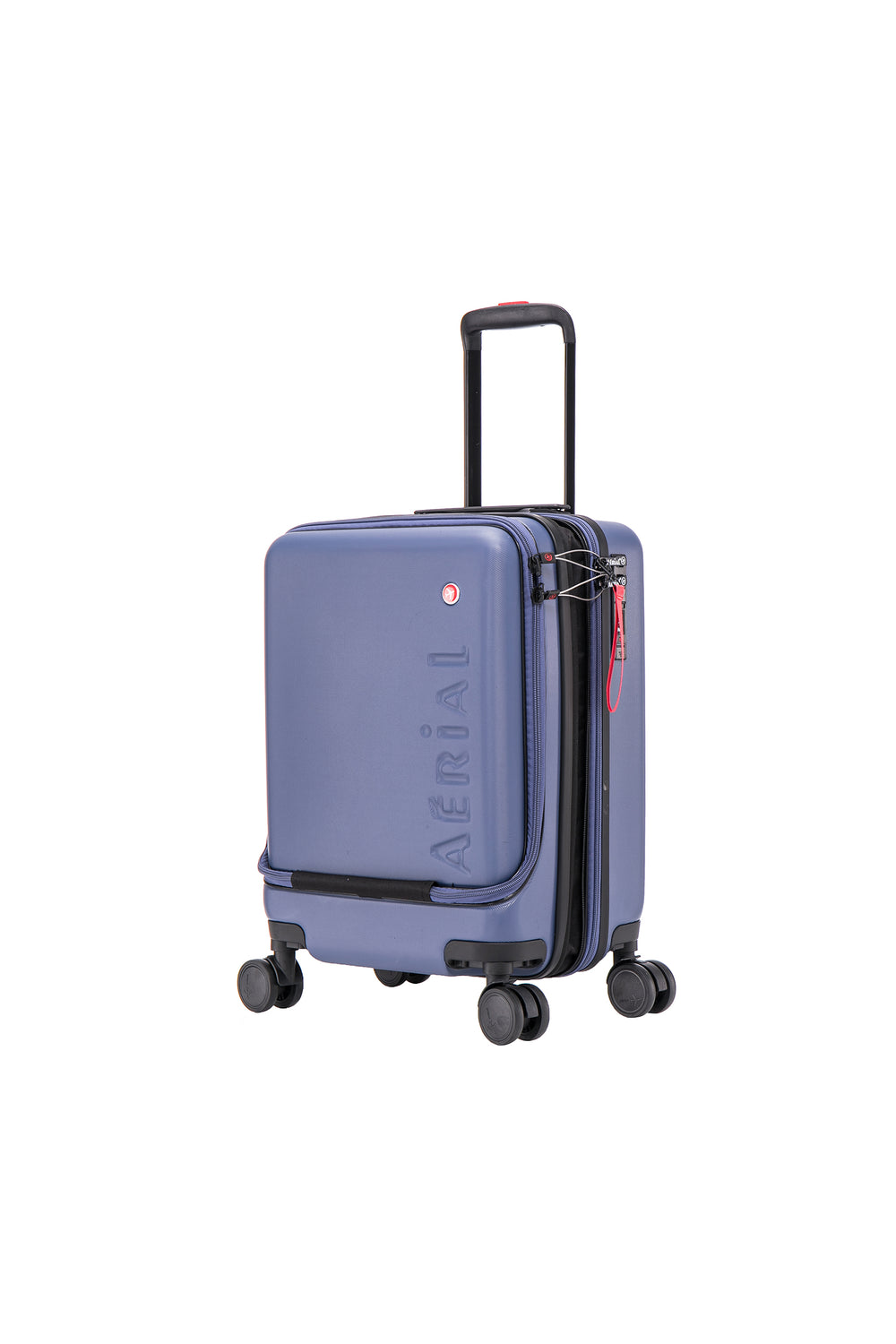 Aerial Multimedia Blue Cabin Suitcase w/Front Pocket