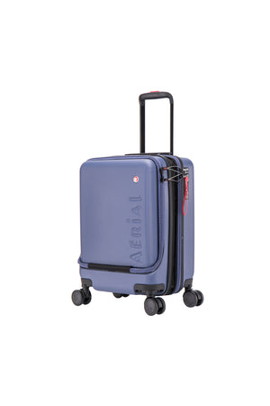 Aerial Multimedia Blue Cabin Suitcase w/Front Pocket