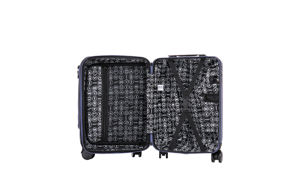 Aerial Multimedia Blue Cabin Suitcase w/Front Pocket