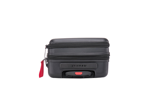 Aerial Multimedia Black Cabin Suitcase w/Front Pocket