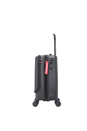 Aerial Multimedia Black Cabin Suitcase w/Front Pocket