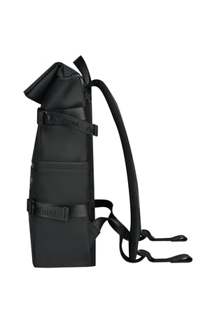 Aerial Urban Black Roll-Top Backpack