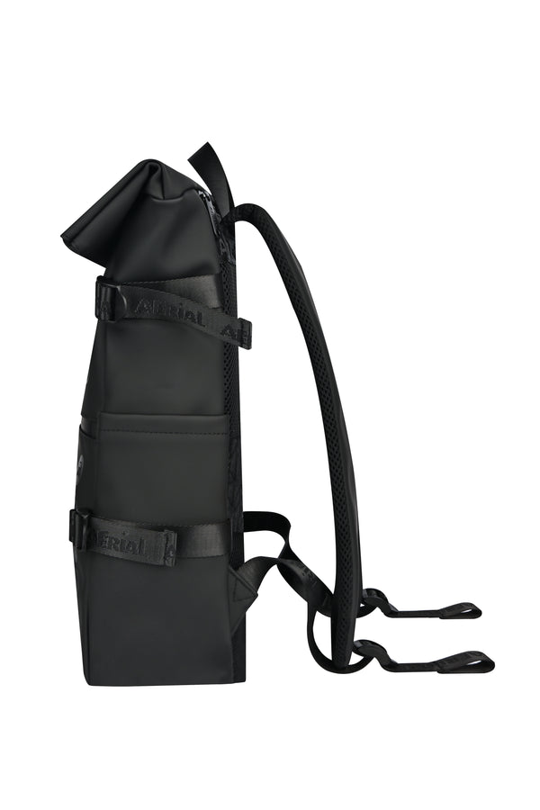 Aerial Urban Black Roll-Top Backpack