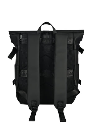 Aerial Urban Black Roll-Top Backpack
