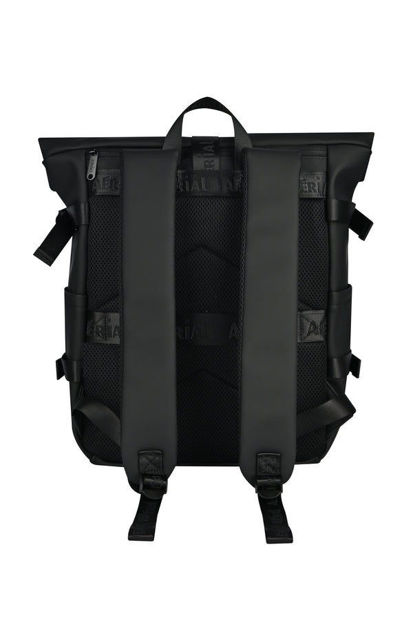 Aerial Urban Black Roll-Top Backpack