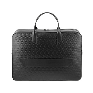 S.T. Dupont Firehead Black Leather Laptop Bag