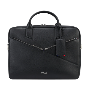 S.T. Dupont Neo Capsule Black Leather Laptop Bag