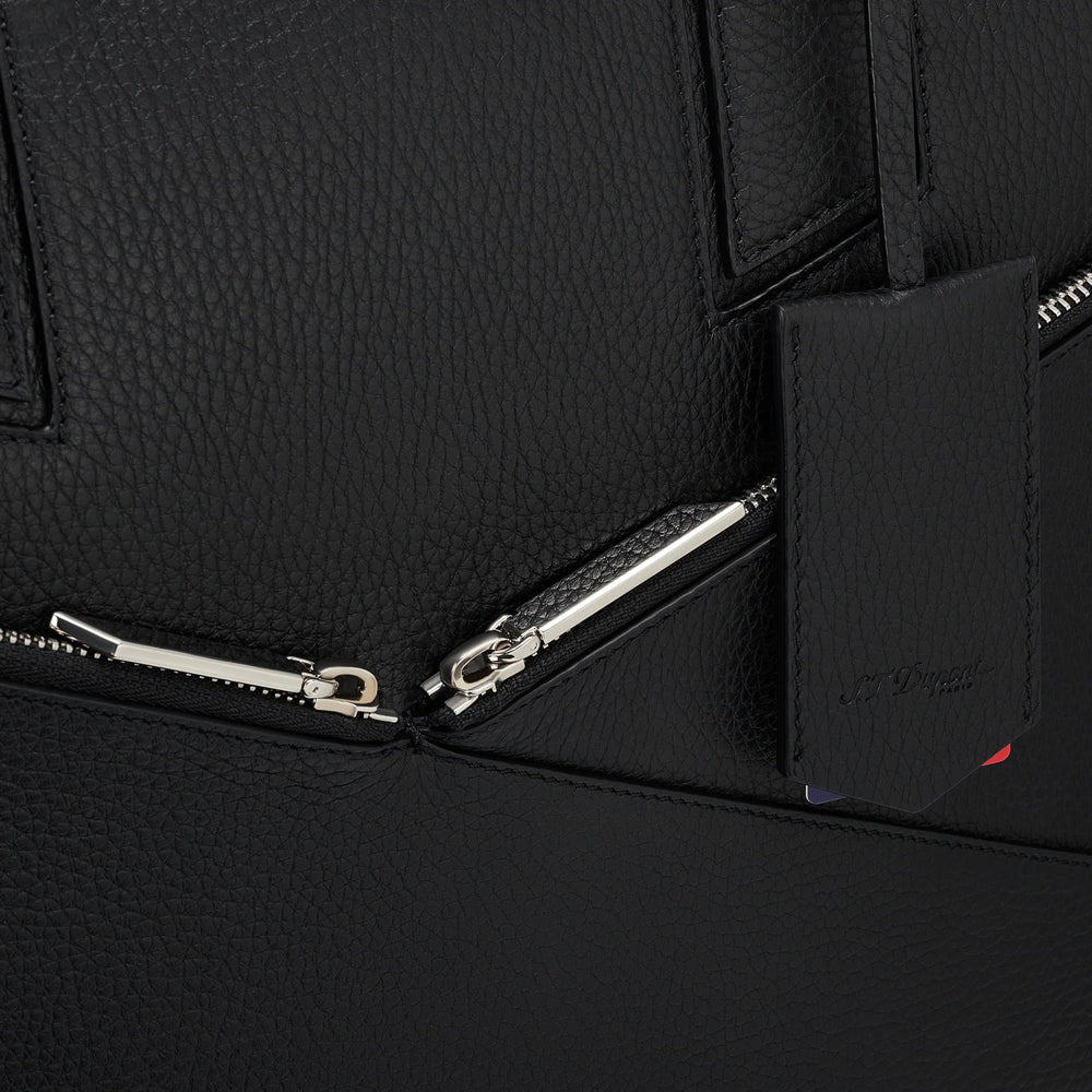 S.T. Dupont Neo Capsule Black Leather Laptop Bag