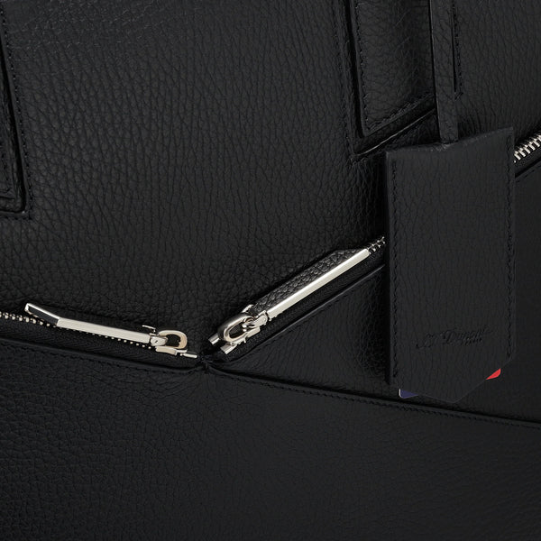 S.T. Dupont Neo Capsule Black Leather Laptop Bag