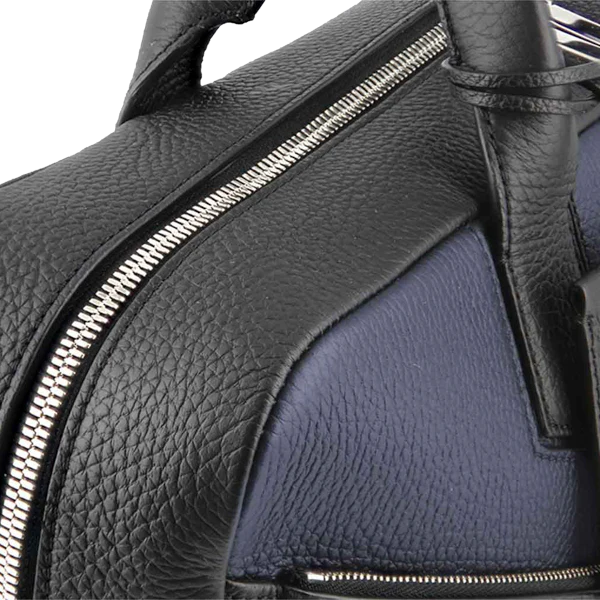 S.T. Dupont Neo Capsule Grained Leather Navy Bicolor Laptop Bag