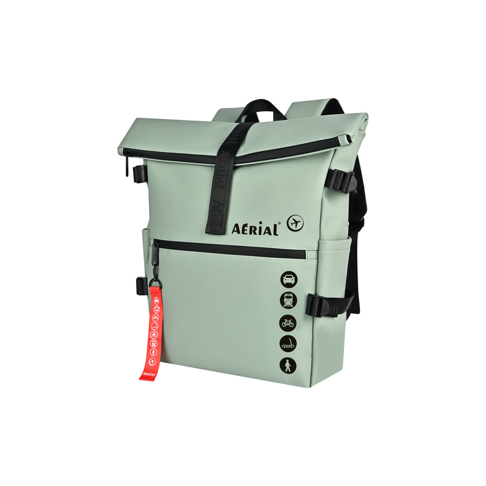 Aerial Urban Light Khaki Roll-Top Backpack