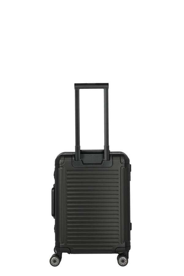 Travelite Next Aluminium Small Black Suitcase