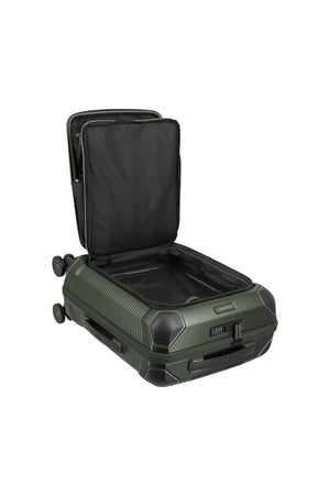 Travelite Millennium Small Pine Green Suitcase w/ Front Pocket