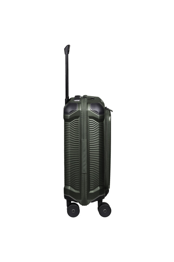 Travelite Millennium Small Pine Green Suitcase w/ Front Pocket
