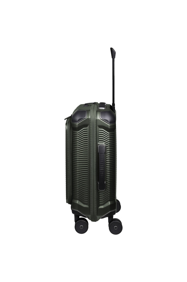 Travelite Millennium Small Pine Green Suitcase w/ Front Pocket