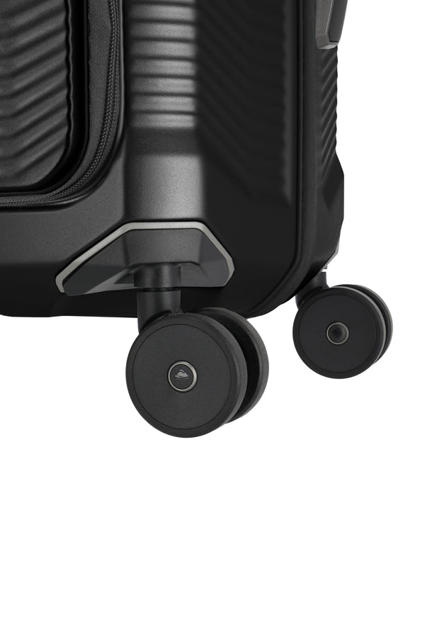 Travelite Millennium Small Black Suitcase w/ Front Pocket