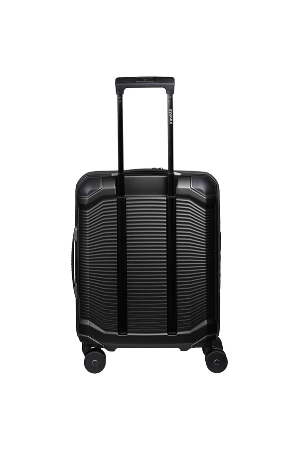 Travelite Millennium Small Black Suitcase w/ Front Pocket
