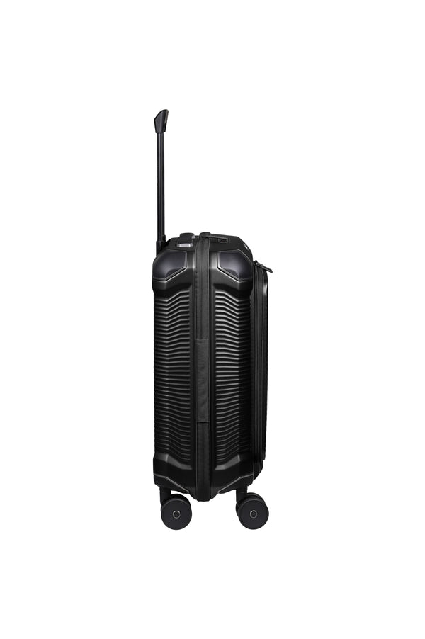 Travelite Millennium Small Black Suitcase w/ Front Pocket