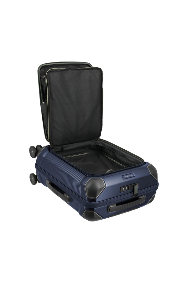 Travelite Millennium Small Navy Suitcase w/ Front Pocket