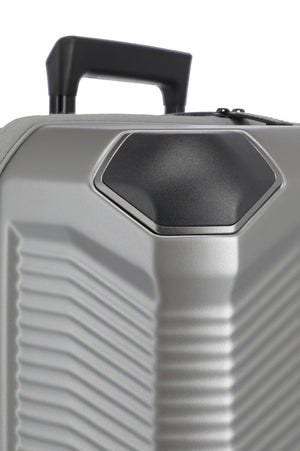 Travelite Millennium Small Silver Suitcase w/ Front Pocket