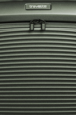 Travelite Millennium Small Pine Green Suitcase w/ Front Pocket