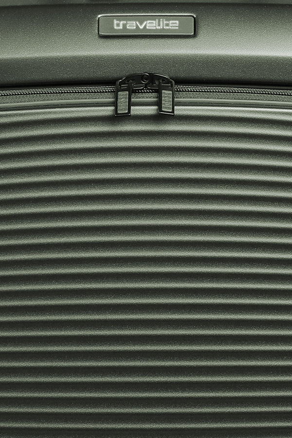 Travelite Millennium Small Pine Green Suitcase w/ Front Pocket