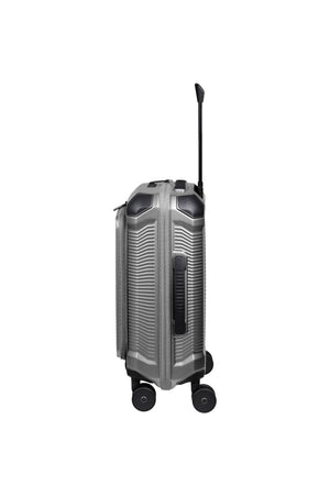 Travelite Millennium Small Silver Suitcase w/ Front Pocket