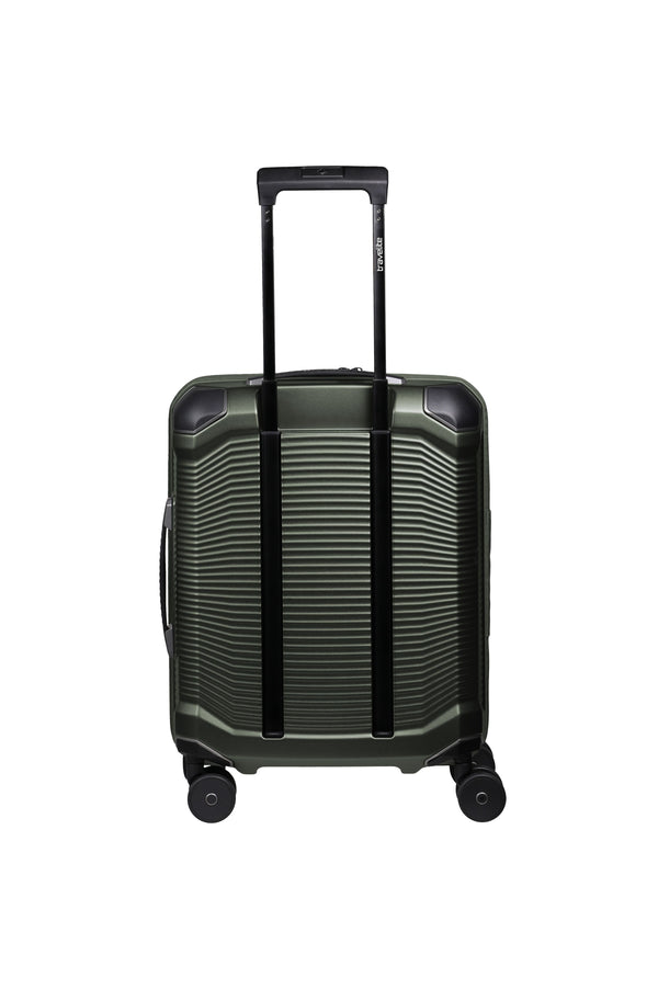 Travelite Millennium Small Pine Green Suitcase w/ Front Pocket