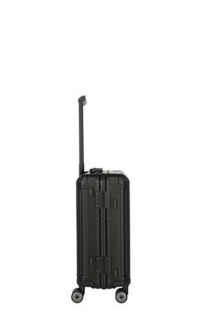 Travelite Next Aluminium Small Black Suitcase
