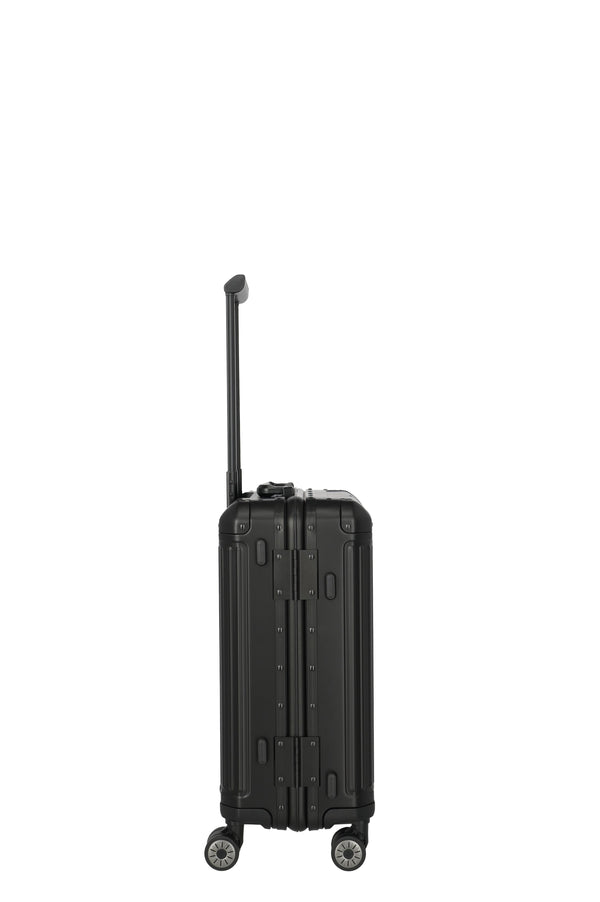 Travelite Next Aluminium Small Black Suitcase