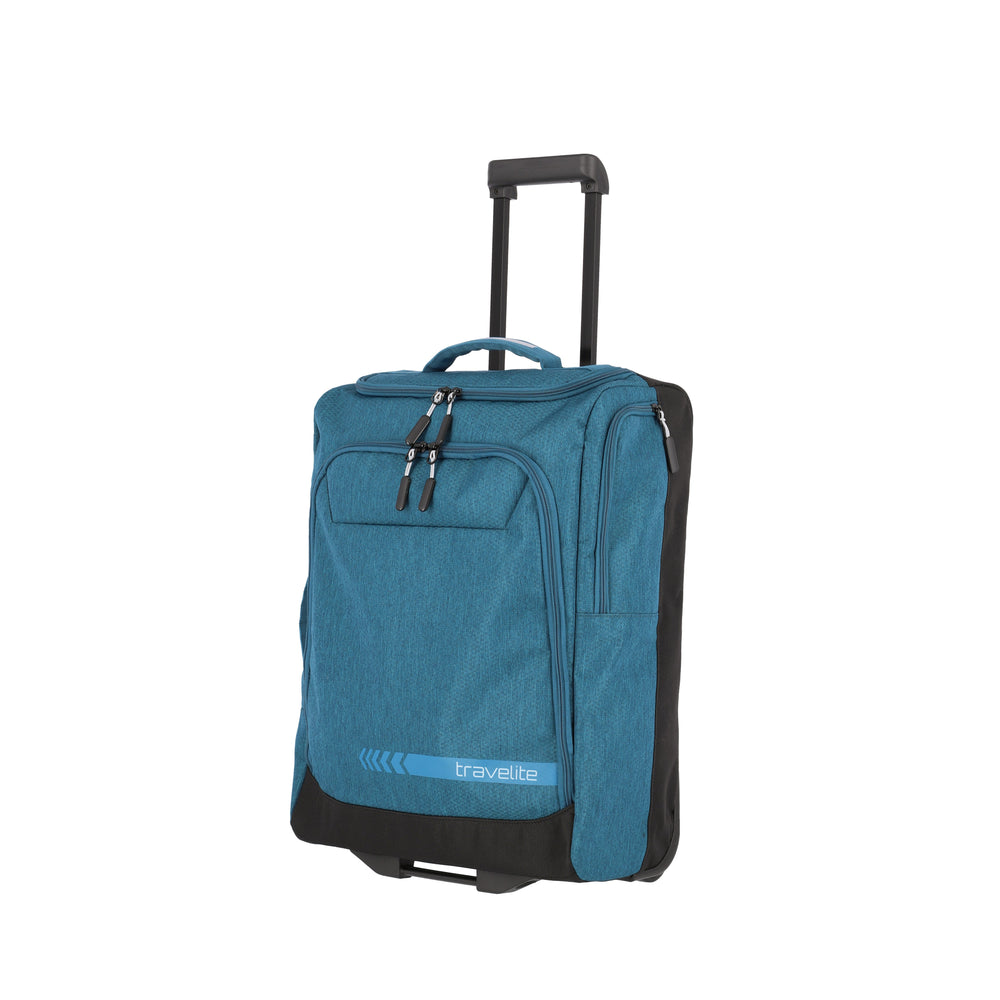 Travelite Kick Off Small Petrol Blue Wheeled Suitcase
