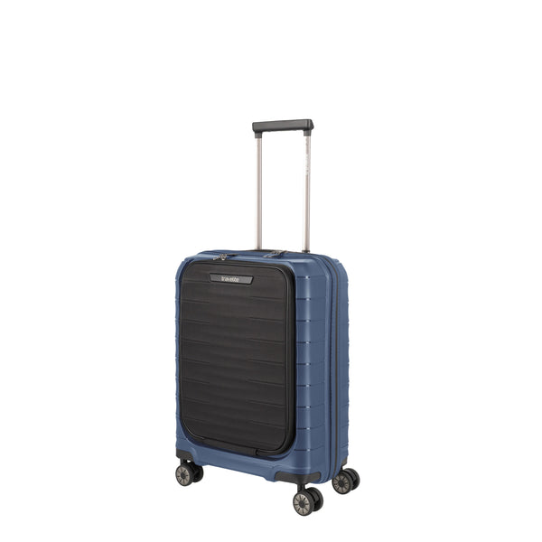 Travelite Mooby Navy Small Suitcase w/Front Pocket