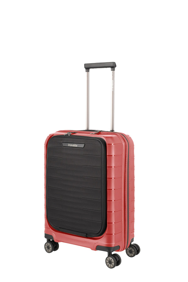 Travelite Mooby Red Small Suitcase w/Front Pocket