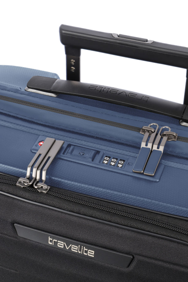 Travelite Mooby Navy Small Suitcase w/Front Pocket