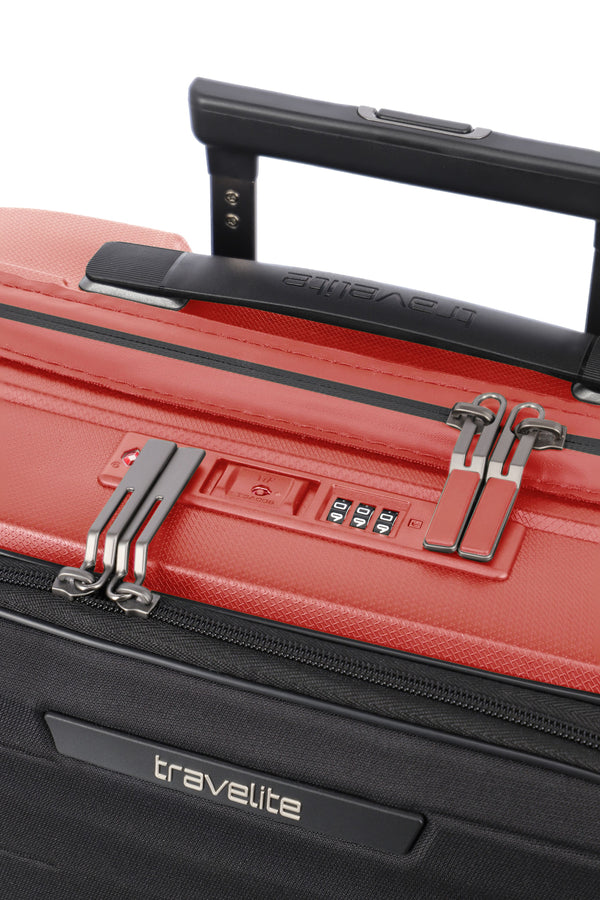 Travelite Mooby Red Small Suitcase w/Front Pocket