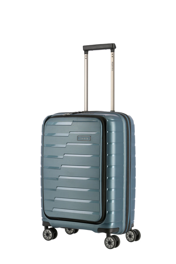 Travelite Air Base Ice Blue Small Suitcase w/Front Pocket