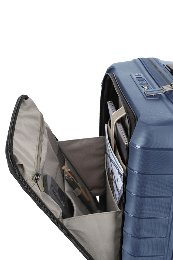 Travelite Mooby Navy Small Suitcase w/Front Pocket