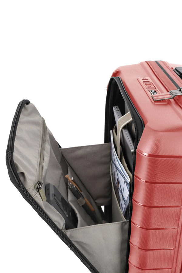 Travelite Mooby Red Small Suitcase w/Front Pocket