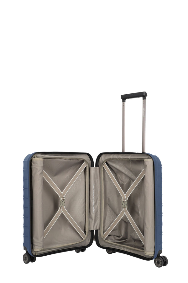 Travelite Mooby Navy Small Suitcase w/Front Pocket