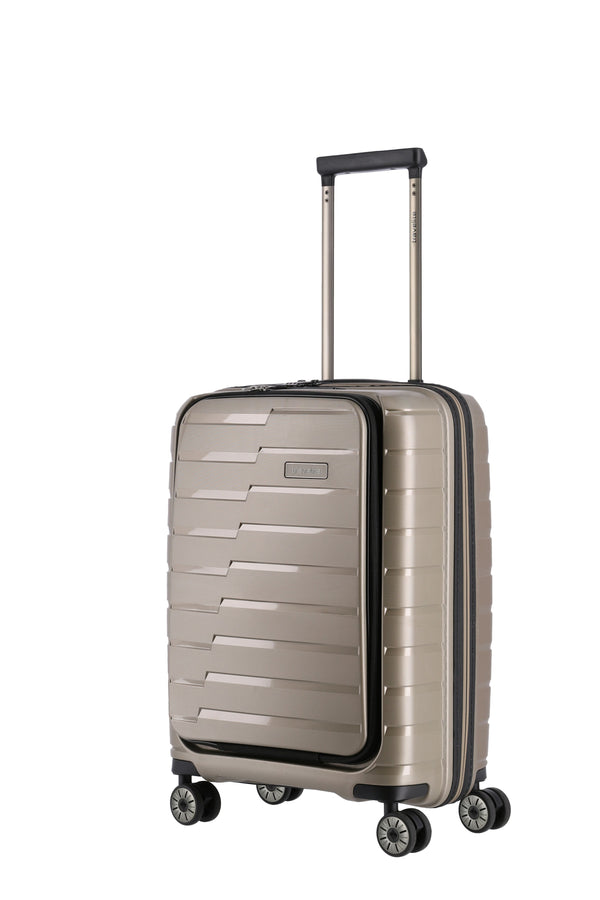 Travelite Air Base Champagne Small Suitcase w/Front Pocket