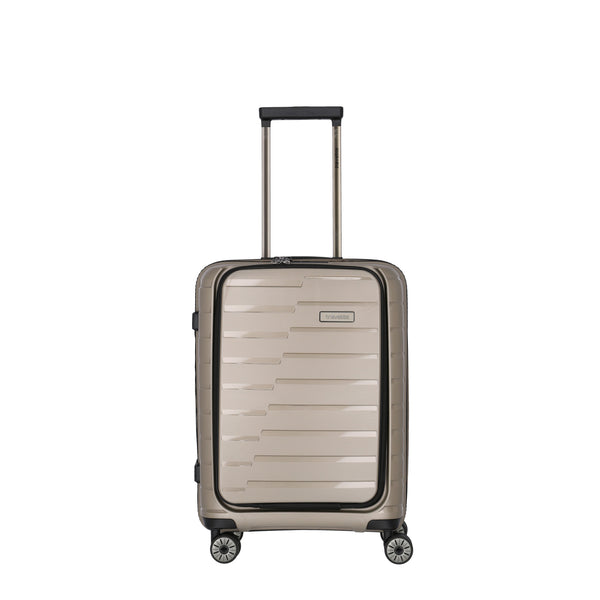 Travelite Air Base Champagne Small Suitcase w/Front Pocket