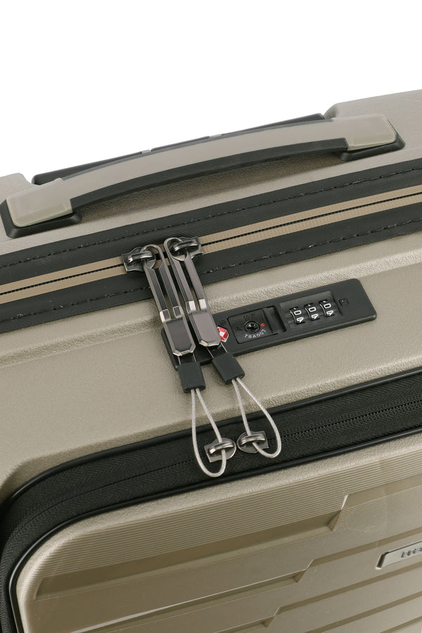 Travelite Air Base Champagne Small Suitcase w/Front Pocket