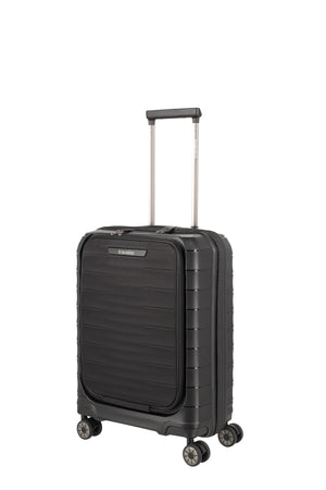 Travelite Mooby Black Small Suitcase w/Front Pocket