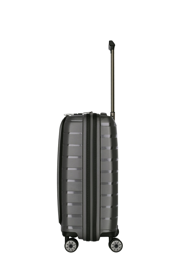 Travelite Air Base Anthracite Small Suitcase w/Front Pocket
